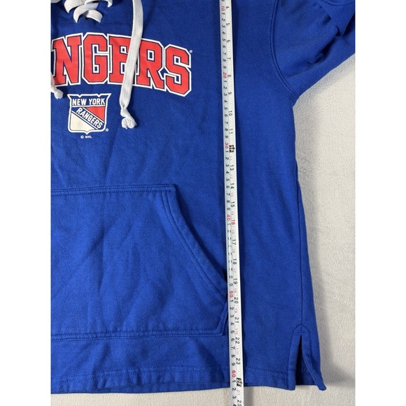 New York Rangers NHL Hockey Sweatshirt Hoodie Blue Men Size Large - Picture 7 of 8